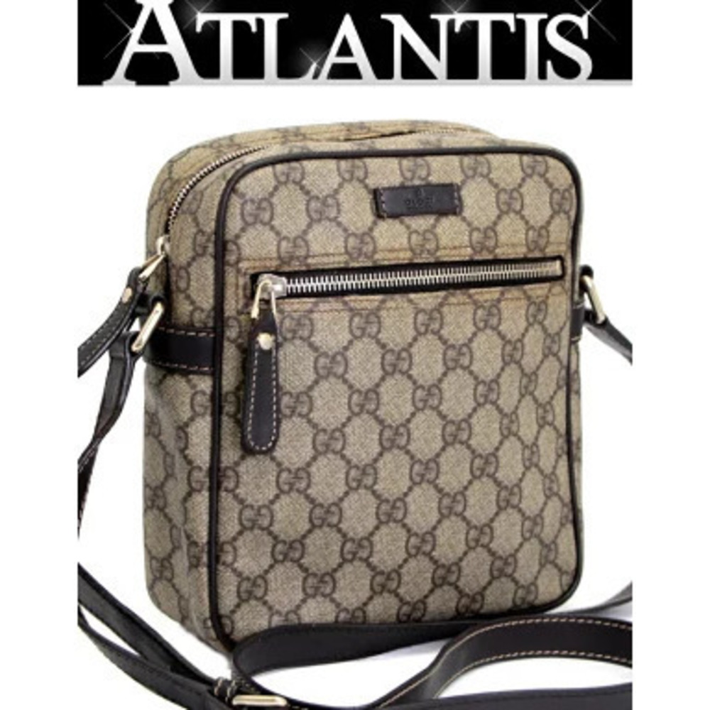 Gucci GG Supreme Shoulder Bag Beige